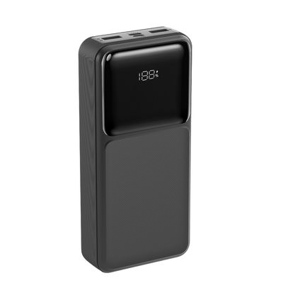 Портативный встроенный кабельный энергобанк черный 20000mAh тип C кабельный энергобанк