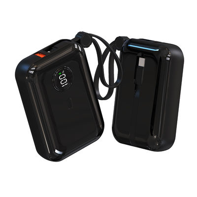 Хорошая цена. Огнестойкий ABS PC Универсальный 10000mah Power Bank с встроенными кабелями онлайн