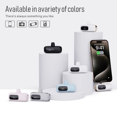 Быстрая зарядка хвостовой розетки Power Bank Легкая многоцветная зарядка ABS
